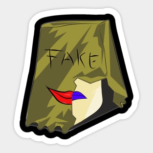 Facial Expression : Fake Smiling Sticker